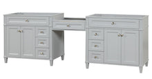 Load image into Gallery viewer, Kensington 96 inch All Wood Vanity in Gray- Cabinet Only - Bathroom Vanities Outlet