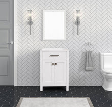 Load image into Gallery viewer, London 24 Inch- Single Bathroom Vanity in Bright White - Bathroom Vanities Outlet