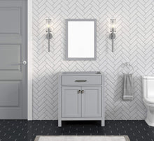 Load image into Gallery viewer, London 30 Inch- Single Bathroom Vanity in Metal Gray - Bathroom Vanities Outlet