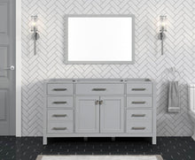 Load image into Gallery viewer, London 59.5 Inch Single Bathroom Vanity in Metal Gray - Bathroom Vanities Outlet