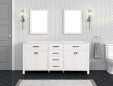 Load image into Gallery viewer, London 71.5 Inch Double Bathroom Vanity in Bright White - Bathroom Vanities Outlet