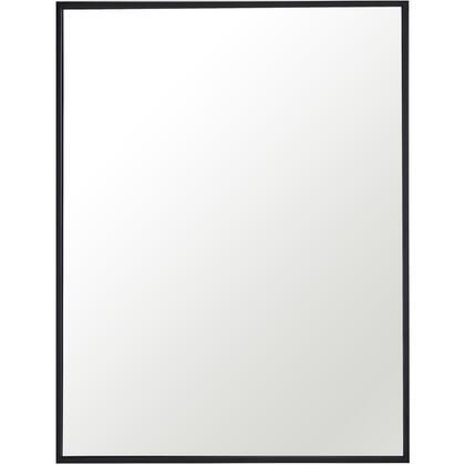 Metal Frame Rectangle Mirror 24 inch Black finish - Bathroom Vanities Outlet