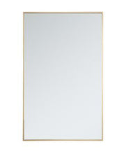 Load image into Gallery viewer, Elegant Decor Metal frame rectangle mirror 30 inch in Brass - Bathroom Vanities Outlet