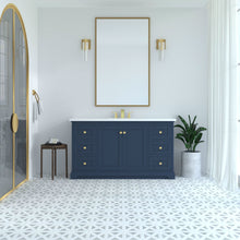 Load image into Gallery viewer, Marietta 59.5 inch Single Bathroom Vanity in Blue- Cabinet Only - Bathroom Vanities Outlet