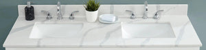 73" Calacatta White Quartz Top - add on Renovate for Less Outlet