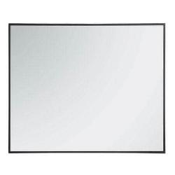 Metal frame rectangle mirror 30 inch in Black - Bathroom Vanities Outlet