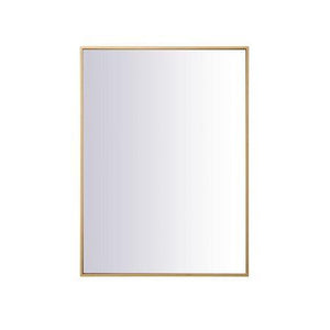 Elegant Decor 27 x 36 inch Brass Mirror - MR42736BR Elegant Decor