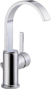 Delta Mandolin Single Hole Single-Handle Bathroom Faucet in Chrome, Grey - Bathroom Vanities Outlet